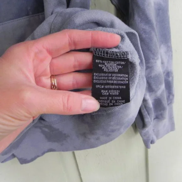 NASA Blue Tie-Dye Hoodie Sweatshirt Mad Engine Men's Unisex Size Small Space - Picture 6 of 8